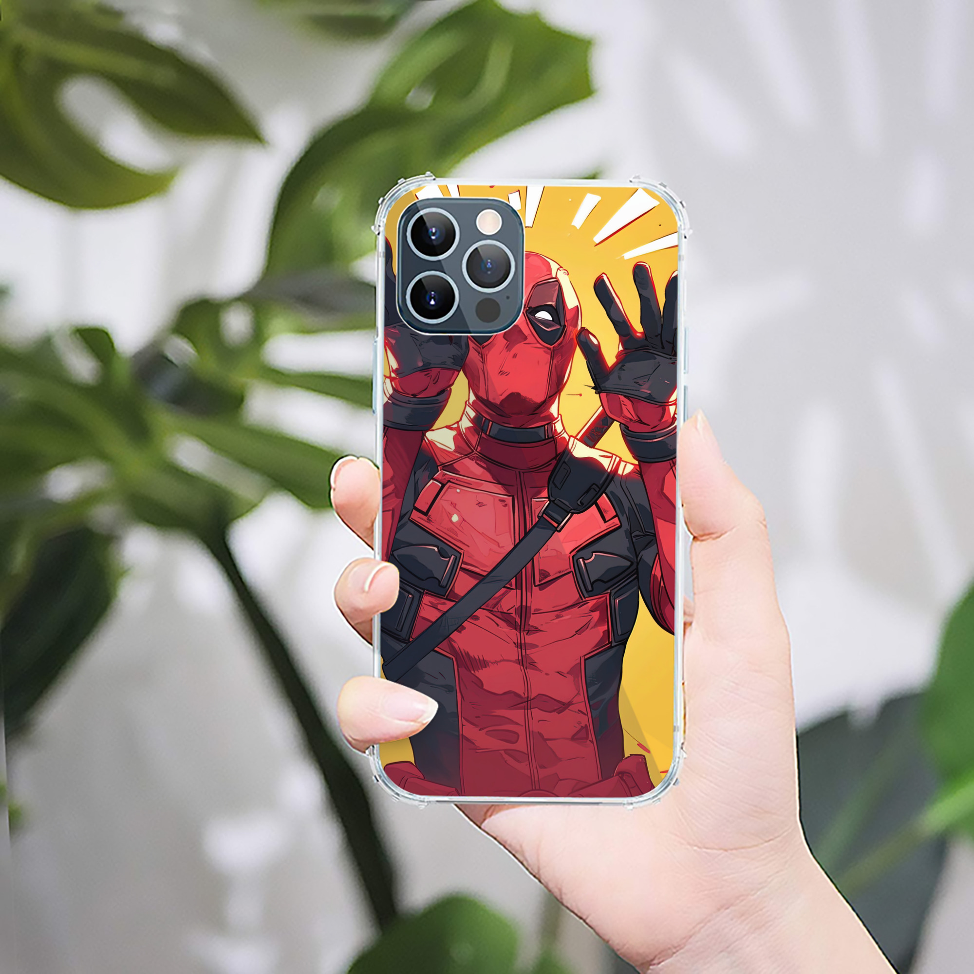 （画像用） Deadpool デッドプール 【iPhone 12シリーズ対応】透明スマホケース（クリアソフトケース）
